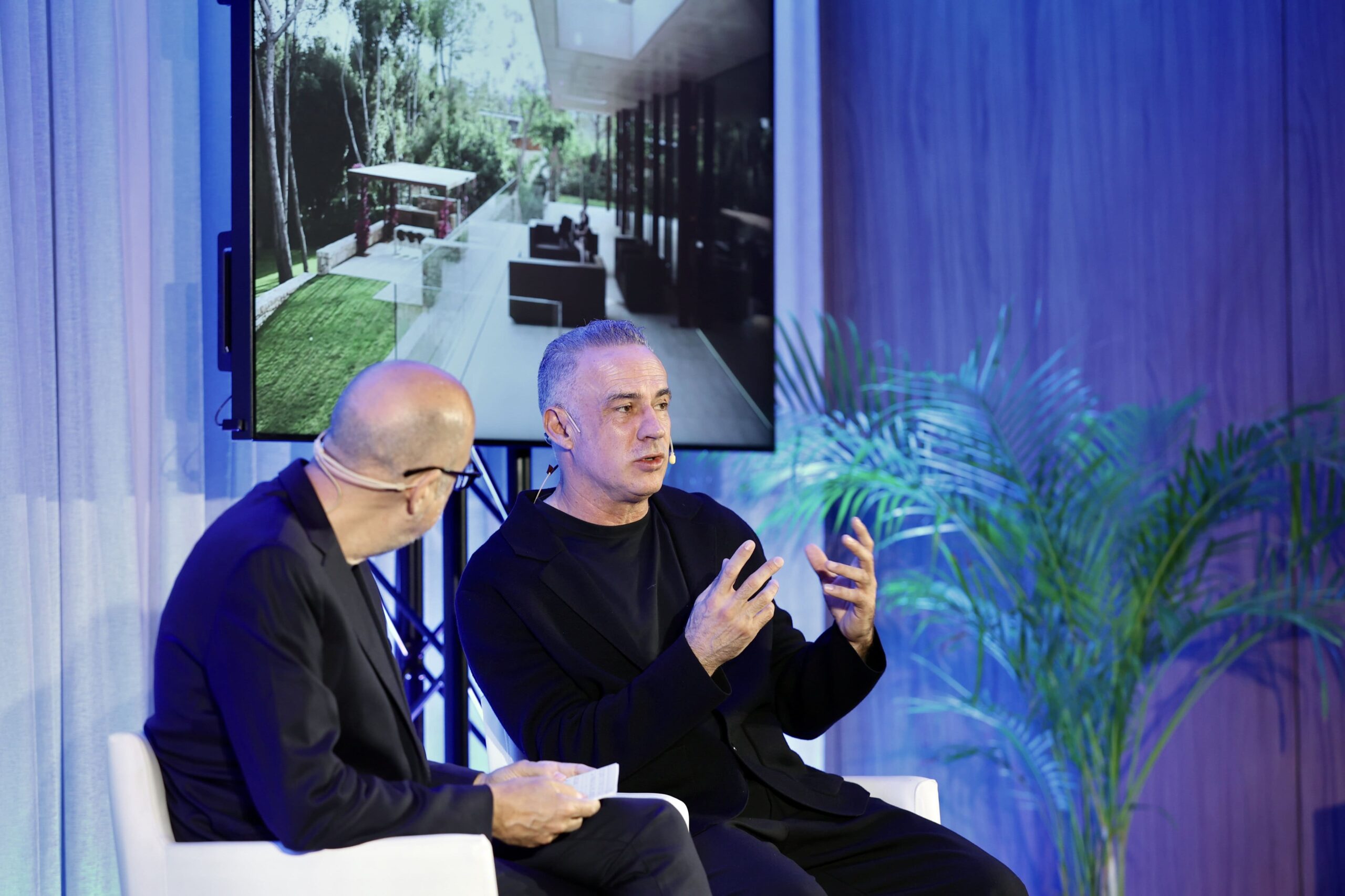 Jesús Cano, director de Elle Decor y Ramón Esteve, de Ramón Esteve Estudio